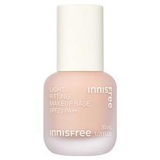 INNISFREE 台灣公司貨 輕薄透服貼飾底乳 SPF23 PA++ 30ml, 3 蜜桃粉, 1個