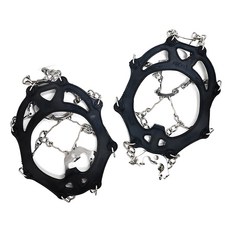 DIBOTE 迪伯特 雪地冰爪登山防滑鞋套 基礎款 99012-BKL, 黑色
