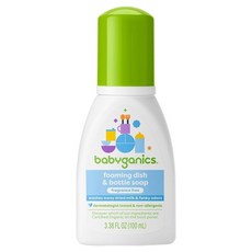 babyganics 貝比潔妮 寶寶奶瓶餐具洗潔泡泡露 無香, 1個, 100ml