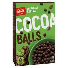Oho! 立陶宛 穀麥脆片 可可球, 1個, 360g