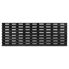 solematte Y-net 浴室踏墊 橫向半尺寸 70 x 25 cm, 1個, 黑色