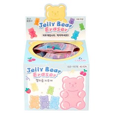 Joseonmunbanggu 果凍熊橡皮擦, 42個, 隨機出貨