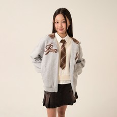 applepink 兒童粉色丹寧百褶裙 U501