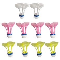 BOSHIKA 羽毛球 LED 夜光空氣羽毛球, 1個, 10入, 隨機出貨