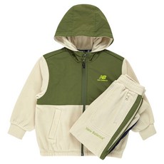 New Balance Kids 兒童款OUTDOOR ADVENTURE梭織配色連帽抓毛套裝
