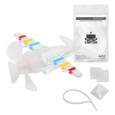 카템 오토바이 앤 자전거 풍력발전 LED 비행기 조명 악세사리 화이트 CT115, 1개