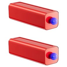 Winprice 多巴胺色彩內衣襪子收納盒, 2個, 紅色