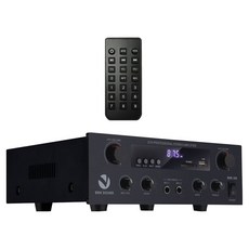 비비케이사운드 2채널 300W 매장용 블루투스 멀티앰프 + 리모컨 세트, BBK-300, 검정