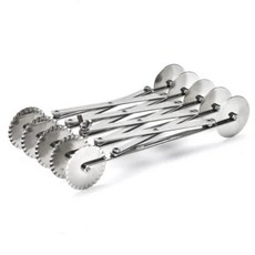 de Buyer 畢耶 雙頭5輪段不鏽鋼可調式輪刀/直刀/波浪刀, 1個, 銀色