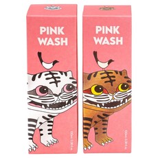 JilGyungYi 質更益 粉紅葡萄柚泡沫潔膚露 喜鵲老虎限定版 女性私密處清潔液 白色 100ml + 棕色 100ml 套組, 1個