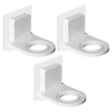 리빙메이커 무타공 샴푸 린스 바디워시 홀더, 화이트, 3개