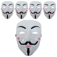 Party Club V怪客面具, 混合顏色, 5個