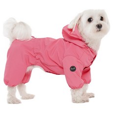 PUPPY ANGEL 狗狗 MAGAGIO 連帽連身雨衣 V2 PA-OW152, 1個, 516粉紅色