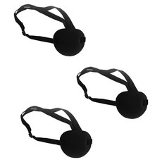 PARTYSHOW 高級海盜眼罩, 黑色, 3個