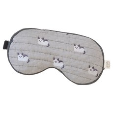 Hyunmi-onmi 刺繡系列 貓咪眼部熱敷袋, 1個, 1入