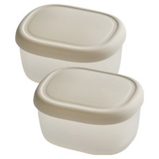 SiliPot 矽膠密封容器 奶油色 小(103 x 80 x 50 mm), 2個, 180ml