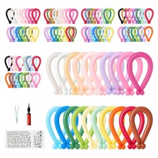 피앤비유니티 요술풍선 100입 세트, 06 스탠다드 혼합28색, 1세트