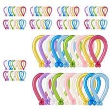 피앤비유니티 요술풍선 100입 세트, 17 펄 혼합9색, 1세트