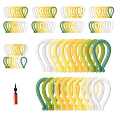 P&B UNITY 魔術氣球 100入組, 1套, 28 可愛黃 橄欖綠 混合8色