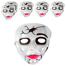 Party Club 透明面具 女, 6口, 混合顏色