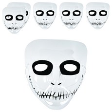 Party Club 透明面具 男士, 6個, 混合顏色