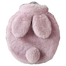 Solre 可愛熱水袋 暖水袋 紫色 700ml 圓形 17 x 22 x 2 cm, 1個