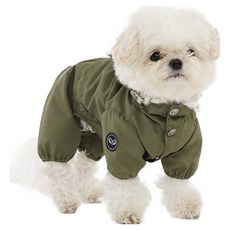 PUPPY ANGEL 狗狗 MAGAGIO 連帽連身雨衣 V2 PA-OW152, 1個, #808 綠色