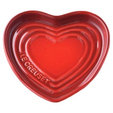 LE CREUSET 心型鏟座盤, 1個, 櫻桃紅