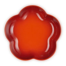 LE CREUSET 花型盤, 1個, 火紅辣椒