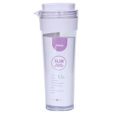 TAKEYA 日本製旋蓋式冰箱冷水壺/泡茶壺, 1個, 淡紫色, 1.1L