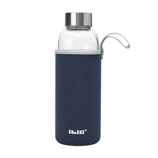 ibili 附套玻璃水壺, 藍色, 420ml, 1個