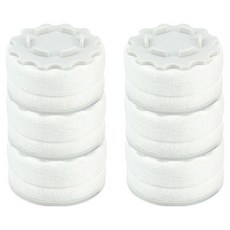 AQUADUO SF-1000FM 洗臉臺沉積物補充濾芯, 6個, 無香