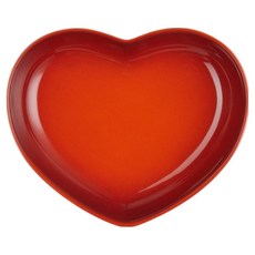 LE CREUSET 心型盤, 1個, 火紅辣椒