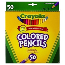 Crayola 繪兒樂 色鉛筆, 50色, 1盒