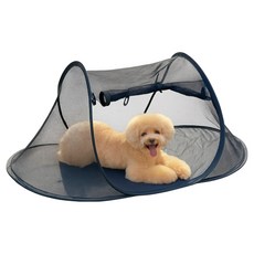 MAAH 寵物單觸式網狀公園露營帳篷, 1個, 黑色