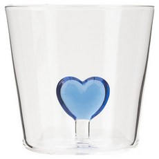 이첸도르프밀라노 쿠오레 하트 내열 유리컵 325ml, 블루, 1개