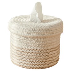 SokSokChaeum 圓形抽取式捲筒衛生紙盒 15.5 x 14 cm, 圓筒形, 1個