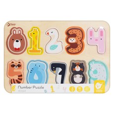 Classic WORLD 客來喜 可愛動物數字板 40064, 1個