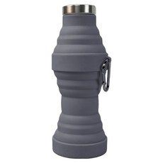 DAONLIV 可折疊矽膠便攜式戶外運動水瓶, 1個, 灰色, 500ml