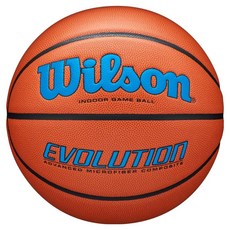 윌슨 에볼루션 블루 로고 농구공, 1개, WTB0595XB0704