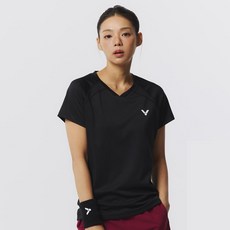 빅터 여성용 배드민턴 CLEANCUT TRAINING 반팔 티셔츠 VT25CTS003F