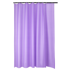 KODACHIEF 단색 솔리드 컬러 모던 무지 화장실 일상감성 심플 샤워커튼, 퍼플, 1개