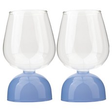 ICHENDORF 米蘭諾Tutu霧面耐熱彩色紅酒杯 藍色, 2個, 550ml