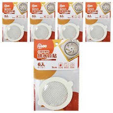 網布排水口貼 圓型 30個, 白色