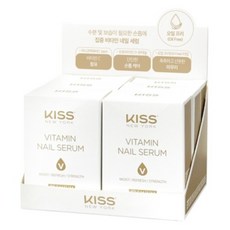 KISS NEW YORK 自助護理用維他命護甲精華油 低油型, 6個, 10ml