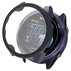 SPACE SHIELD PC強化玻璃一體式保護殼 47mm, 1個, 午夜藍