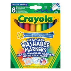 Crayola 繪兒樂 可水洗彩色筆 粗錐頭 明亮色系, 8個, 1組