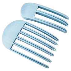 Raipyu 髮根蓬鬆髮夾 6齒 + 3齒組合, 1套, 藍色