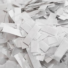 파티쇼 대용량 종이 컨페티 직사각 1.5 x 5 cm 200g, 화이트, 1개