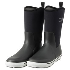 DAIWA 大和 緊身版型釣魚長靴 釣魚雨鞋 FB-3350-T, M(255), 黑色